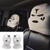 GOFOME 2 Pcs Copri Poggiatesta Auto Interessante, Protezione Sedile Auto Universale per Poggiatesta, Passamontagna Uomo/Donna Accessori Moto, Lavabile per Camion Autobus Autobus Auto Coach Car