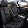 DateYcn Coprisedili per auto per VW Golf 7 Variant/Golf Variant R R-Line Wagon in pelle, impermeabile e traspirante, 5 posti, colore nero