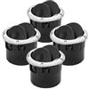 BGRVCKS Per Dacia Per Duster 2010 2011 2012 2013 2014 2015 2016 2017 8200212480 8200464605 Sfiato Aria Condizionata Auto Griglia anteriore auto(4pcs Sliver)