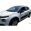 J&J AUTOMOTIVE Deflettori d'Aria per Citroen C3 2016-2023, Set da 4 Pezzi, Nero Fumé Oscurato Heko