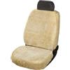 Walser Coprisedile auto in pelle di agnello Monette, 100% pelle di agnello coprisedile per auto, 1 pezzo di cuoio d'agnello coprisedili veicolo sedili anteriori beige