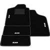 Generico Tappetini compatibili con Fiat Panda 141 1980-2003, ricamo 4x4, kit tappetini auto personalizzati, set tappeti in moquette, tappeto auto
