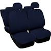 Lupex Shop Idea.B Copri-sedili Auto Compatibili, Set Copri-Sedile Anteriori e Posteriori, Airbag Compatibili e Copri Braccioli incluso, Accessori Auto Interno, Blu scuro