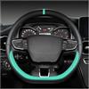 YUCHUJCGSS Copri Volante Per VW Per Teramont Per Atlas Per T-Roc Per T-cross 2017-2021 Coprivolante Per Auto A Forma Di D Coprivolante Auto(Green)