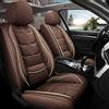 maiqiken Coprisedili auto per BMW X1 X2 X3 X4 X5 X5M X6, Set completo 2 posti per tutte le condizioni atmosferiche, rivestimento in pu pelle, Standard - Marrone