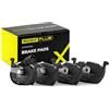 RIDEX PLUS 402B0912P Set d'assale Kit pastiglie freni Anteriore con lamierino anticigolío con clip pistone Compatibilità con VW Golf VII Hatchback 5G1, BQ1, BE1, BE2