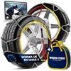 WERKTHOR 2 catene da neve - Catene da neve omologate per auto - Montaggio facile e presa ottimale - Catene da neve in metallo - per pneumatici di diverse dimensioni (WT 110)