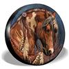 934 Cavallo Nativo Americano Ruota di Scorta Coperture della Antipolvere Copri Ruota di Scorta Carino Copriruota Universale per Auto RV Camion Rimorchio 15Inch