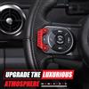 DIYUCAR Pulsante per volante auto in lega di alluminio anti-tocco Cuscino rialzato compatibile con Ineos Grenadier 2020 2021 2022 2023 2024 2025 accessori auto (rosso)