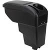 ZENVI Braccioli Compatible with Citroën C3 Braccioli 2014-2016 Console Centrale Organizer Immagazzinaggio Scatola Utilizzabile Per Autisti Supporto Gomito (Stile Fibra Carbonio)