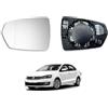 TUTTO PER QUATTRO Vetro Specchietto Per Volkswagen Polo 2017-, Per Audi A1 (Gb) 2018-, Termico, TUTTO PER QUATTRO (Sinistro)
