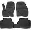 J&J AUTOMOTIVE | NORM 3D Tappeti Tappetini Auto In TPE Gomma Su Misura Per Kuga 2008-2012, Kit di 4 Pezzi, Inodore, Nero, Antiscivolo
