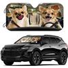 Generic Parasole per Parabrezza Cane Chihuahua Copertura Parabrezza Universale Parasole per Auto per Veicoli, SUV, Camion 70x130cm