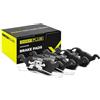 RIDEX PLUS 402B0017P Set d'assale Kit pastiglie freni Anteriore con molla con clip pistone con lamierino anticigolío Compatibilità con VW Golf IV Hatchback 1J1