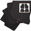 Travall Mats Tappertini Abitacolo Compatibili con Volkswagen Tiguan 2007-2016 TRM1017 - Tappertini Auto in Gomma Originali