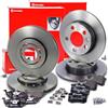 BREMBO Set freni incl. dischi freno anteriori Ø 256mm ventilati internamente + posteriori Ø 230mm pieni e pastiglie freno anteriori + posteriori Compatibile con AUDI, SEAT, SKODA, VW POLO, GOLF, BORA