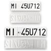 Targhe Storiche srl Targhe Personalizzate - Modello Kit Completo dal 1985 al 1994 - con Lettere e Numeri in Rilievo, Incise su Alluminio Catarifrangente, Made in Italy (Affiancata Colorazione D'origine)