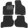 ASC Tappetini Auto Compatibili con VW Golf 5 Serie 2007-2012, Attacco Tondo, Moquette, Bordo Antiscivolo, Battitacco in Gomma/PVC