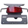 avdb-moto Portatarga AVDB compatibile con TRIUMPH BONNEVILLE T100 865 2012-2016, BONNEVILLE 800 /SE 2001-2010, THRUXTON 900 2004-2016, SCRAMBLER 900 2006-2016 Con Catadiottro (Rosso)