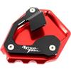 KQMAFSNSB Motorcycle Kickstand Extension Plate Per Per CRF1000L CRF 1000L Africa Twin ABS DCT 2016-2019 Cavalletto Laterale Per M&OTO Estensione Cuscinetto(2 Red)