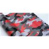 DH-Link Nuovo film in vinile camouflage per avvolgimento auto, per lo styling dell'auto, 2 misure (152 * 50 cm, rosso)