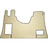 Generic Set di tappetini e copertura tunnel motore per camion MERCEDES ACTROS MP4 Megaspace, guida automatica a sinistra con sedile passeggero pieghevole, in eco-pelle trapuntata a 3 strati, colore beige