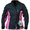 WinNet Giacca da Moto Princess da Donna con Protezioni Omologate C.E. ed Imbottitura Removibile
