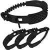 PRETYZOOM Catene da Neve in Nailon Nero 4 Pezzi per Pneumatici Moto Antiscivolo Resistente Catena per Gomme Moto per Neve e Ghiaccio