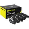 RIDEX PLUS 402B0253P Set d'assale Kit pastiglie freni Anteriore con clip pistone Compatibilità con BMW 3 Sedan E90