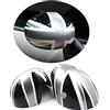 uvcany MINI Coperture per specchietti laterali per porta auto Mini Cooper One/D/SD/S/JCW Serie F F54 F55 F56 F57 F60 2014-2019.6 (Union Jack grigio, serie F con foro luminoso)