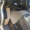 KRAM-TRUCK Tappetini trapuntati KRAM-TRUCK Compatibile con Fiat Ducato, Peugeot Boxer, Citroen Jumper dal 2007, beige chiaro, pelle sintetica spugna 1 cm, certificato di igiene, fodere comode