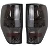CLOUKAA 1 set di luci posteriori a LED for auto, fanale posteriore, indicatore di direzione, luce freno sinistra destra, compatibile con Ford Ranger T6 2012 2013 2014 2015(Smoke 1 Pair)