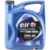Total ELF Olio motore Evolution 10W-40 Olio parzialmente sintetico 5 L Compatibilità con RENAULT Clio III Hatchback BR0/1, CR0/1 CLIO II BB0/1/2, CB0/1/2, PEUGEOT 206 2 volumi/Coda spiovente 2A/C 207 WA