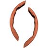 AAFEI Coprivolante Scamosciato per Fiat Panda (141 169 319 1980-2025 2026),Protezione Segmentata Antiscivolo,Grip Peluche Caldo,Accessori Auto Interni Inverno,Brown