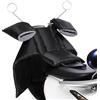 Guanan Coprigambe Scooter Universale, Grembiule per Scooter Caldo Antivento per Protezione Gambe con 2 Guanti da Manubrio, Impermeabile, PU Addensato, Facile Installazione, Coprigambe per Moto (Nero)