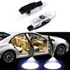 Duleutgnu 2 pezzi Illuminazione portiera auto Logo di benvenuto Definizione ombra fantasma Decorazione LED Porte per auto Luci di ingresso Lampada emblema 3D (For A-lfa)