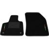 Somer Car Kit Tappetini Auto SOLO ANTERIORI 2pz compatibili con Peugeot 3008 2016-2024 | Set 2 tappeti anteriori su misura in moquette, bandiera Italia