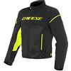 Dainese 1735196N4946 Air Frame D1 Tex Giacca Moto Estiva, Nero/Nero/Giallo-Fluo, 46