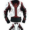 Texpeed Giacca Moto per Bambini - Armatura da moto per bambini - Motocross con Protezione Schiena per Attività Sportive Sci Snowboard - Protezione Petto Moto - Bianco - M