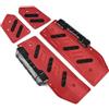 Dnhqknoaf Moto Pedaline Pedane Poggiapiedi Per ADV 350 2021-2025 Pedane In Lega Di Alluminio Modificate Antiscivolo(Red)