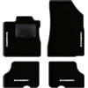 QUEMAR Tappetini Auto per Dacia Sandero, Bordo Antracite, 4 Ricami | anche Stepway / 2012-2020 / Kit Tappeti Moquette e Gomma su Misura / Set 2 Anteriori +2 Post./ Ricami e Colori Personalizzati