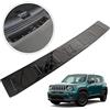 Chromemaster | Protezione Posteriore Compatibile con Jeep Renegade dal 2014- | Acciaio INOX Lucido, Grafite Lucida | Protegge la Vernice del Paraurti dai Graffi
