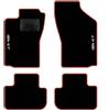 QUEMAR Tappetini Auto per Alfa Romeo GT, Bordo Rosso, 2 Ricami | 2003-2010 / Kit Tappeti Moquette e Gomma su Misura / Set 2 Anteriori + 2 Posteriori / Ricami e Colori Personalizzati