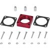 Wjwftcmk Corpi Farfallati Distanziale Corpo Farfallato Alluminio 91-06 Per Jeep Per Wrangler Per Cherokee TJ YJ LJ XJ 2.5L/4.0L Gas W/Guarnizione 1 Sollevare Collettore Carb(Rosso)