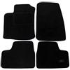 J&J AUTOMOTIVE Tappetini in Tessuto per Opel Astra G 1999-2008, Set da 4 Pezzi Anteriori e Posteriori, di Velluto su Misura, Antiscivolo, Colore Nero