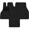 Alpha-Tex Produktions- und Handels GmbH Tappetini adatti per Fiat Ducato Tipo 230 2-Sitzer (Costruzione 1994-2002), Robust antracite | 1 pz. | Bordo blu chiaro