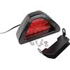Asudaro Fanale posteriore a LED triangolare, universale, 12 luci di segnalazione rosse, per motori e moto