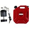Iyalezirk 1 set di serbatoi di carburante da 5 l, lattine di benzina in plastica, montaggio su auto, lattina di benzina per motocicletta, tanica di gas, contenitore di olio, carburante