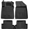 J&J AUTOMOTIVE SCOUTT Tappetini Auto in Gomma Su Misura per Renault Clio 3 2005-2012, Set da 5 Pezzi, Tappeti 3D Design con Bordo Alto, Inodore, Qualità Premium