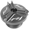 JSTVCUI Scarico Dell'olio Coperchio Tappo Motore Per Ya&maha FZ1 Fa&zer FZ6 FZ6R FZ8 Fa&zer FZ750 FZR1000 FZ Accessori Con Tappo Olio In Alluminio Coperchio Motore